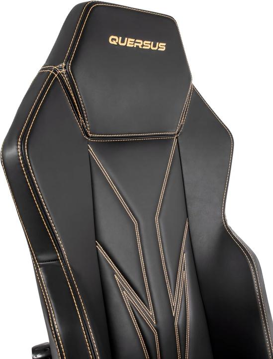 Actual product image Quersus Armchair VAOS Armchair.2.3. gold accent (Black - Gold)