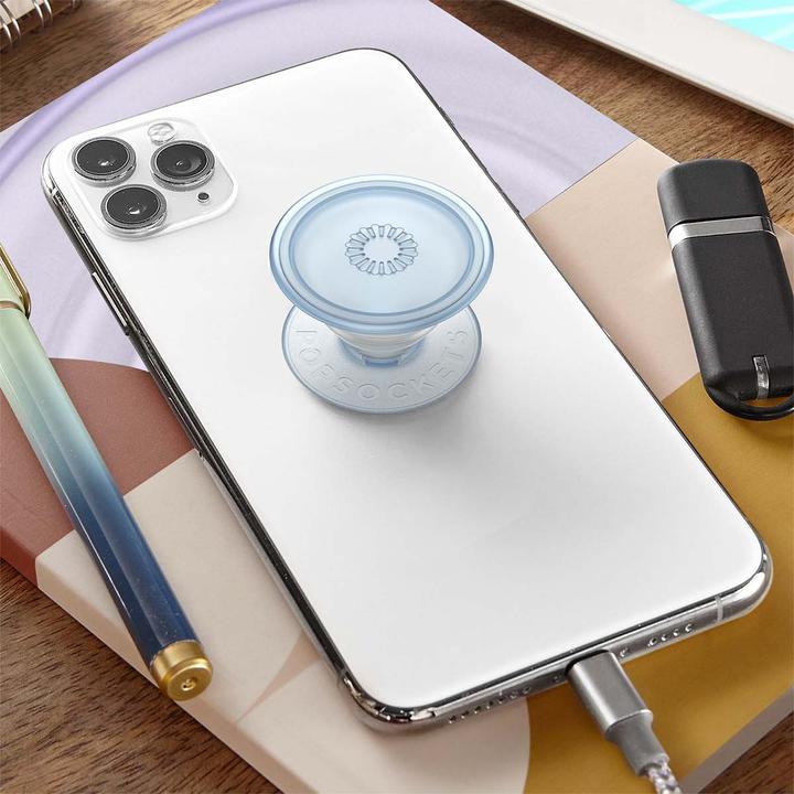 Productafbeelding PopSockets Doorschijnend blauwe PopGrip