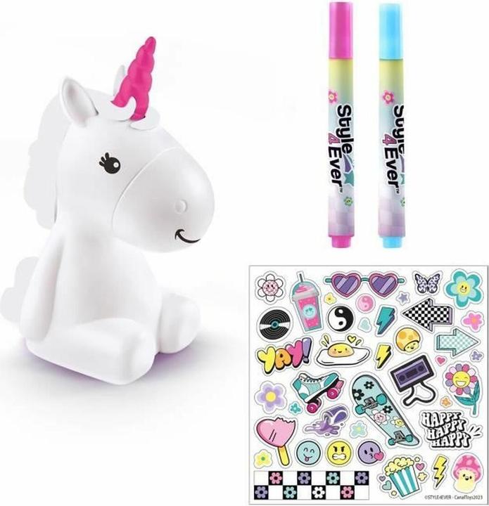 Produktbild Canal Toys - Style 4 ever OFG 293- DIY Einhorn LED Light Up, Dekorieren Sie Ihre Figur mit Marker un