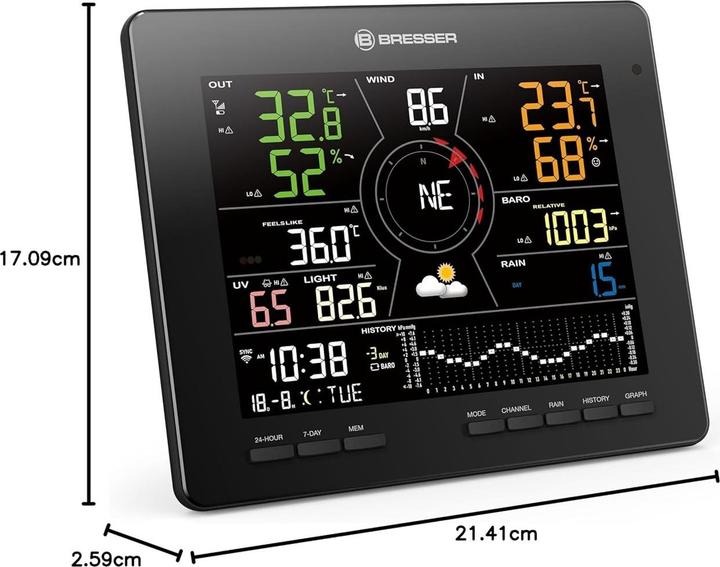 Produktbild Bresser Weerstation - WLAN 4Cast - 7 -in -1