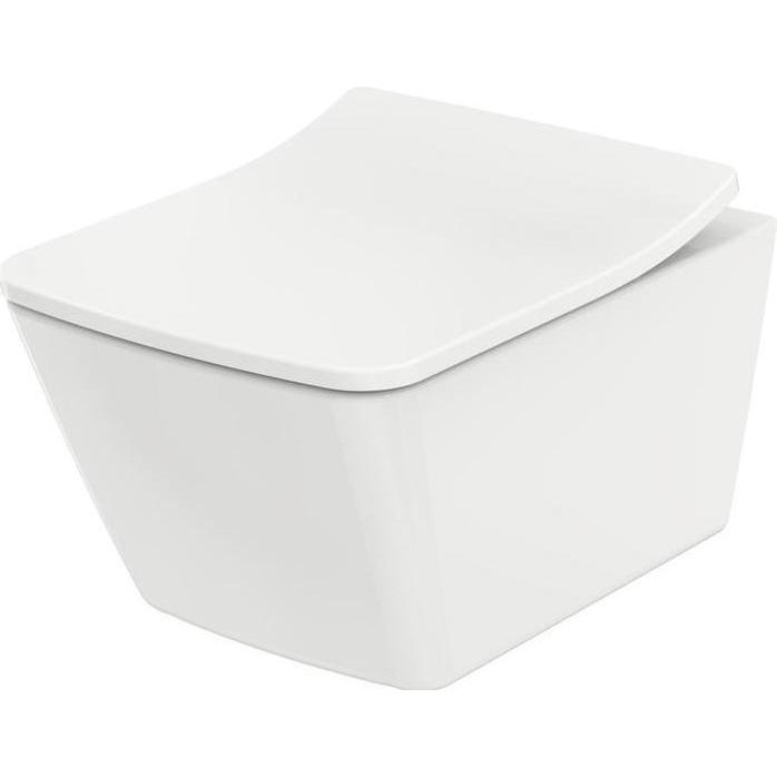 TOTO, Toilette + Bidet, SP Wand-WC tief, randlos weiss