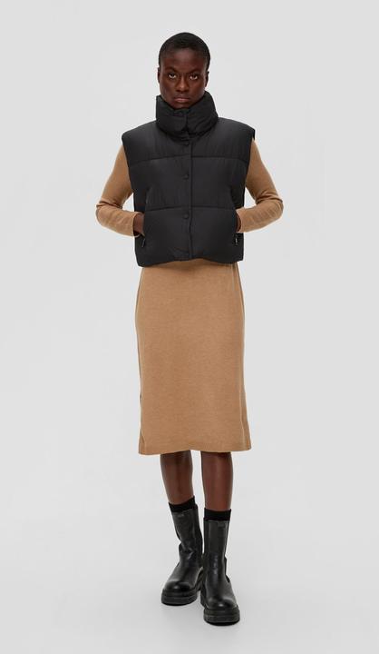 Produktbild S.Oliver Outdoor-Weste Wattierte Steppweste mit Stehkragen (42)