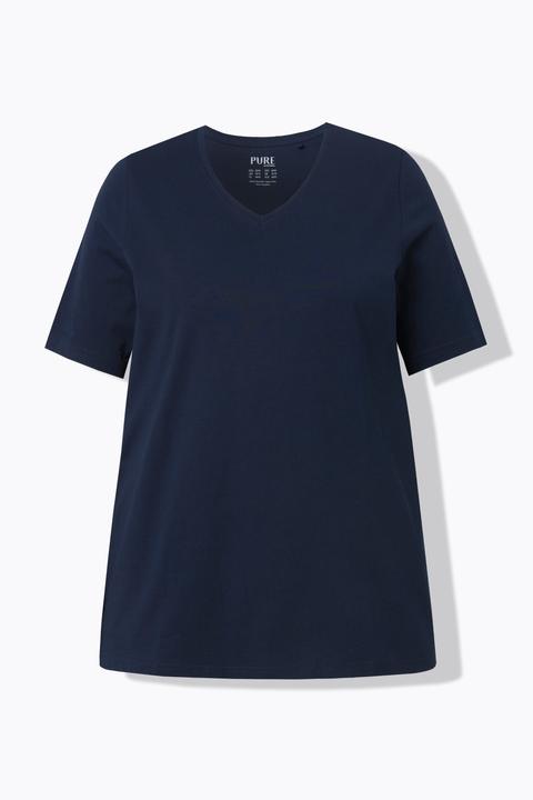 Produktbild Ulla Popken T-Shirts, 2er-Pack, V-Ausschnitt, Halbarm (58)