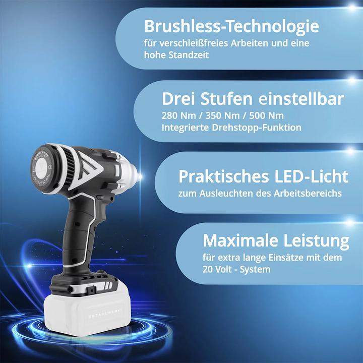 Actual product image Stahlwerk Brushless cordless impact wrench ADS-20 ST without battery