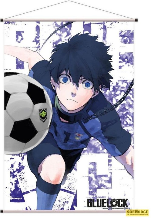 Actual product image Sakami Blue Lock Wallscroll Isagi 60 x 90 cm (60 x 90 cm)