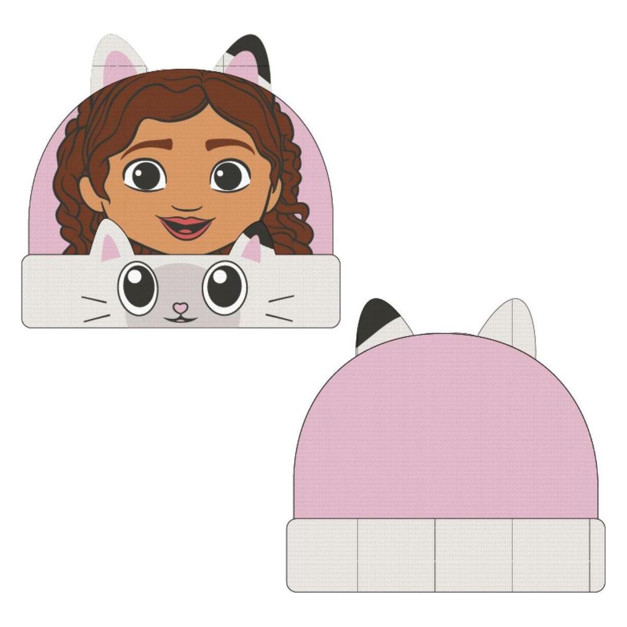 Gabby's Dollhouse, Mädchen, Mütze, Kindermütze Rosa, Rosa