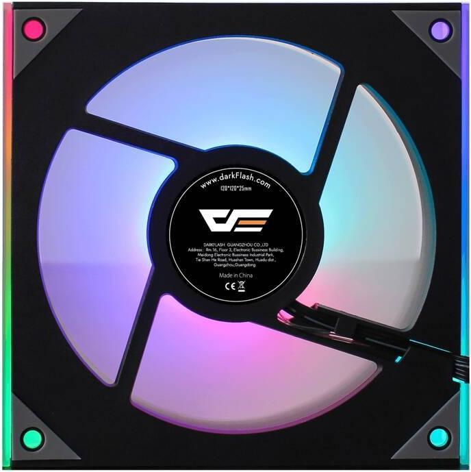 Image du produit Darkflash Tech Darkflash DM8 ARGB Cooling Fan (Black) (120 mm, 1 x)