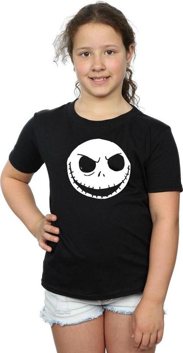 Produktbild Disney Nightmare Before Christmas Jack Skellington Face TShirt Mädchen (152, 158)