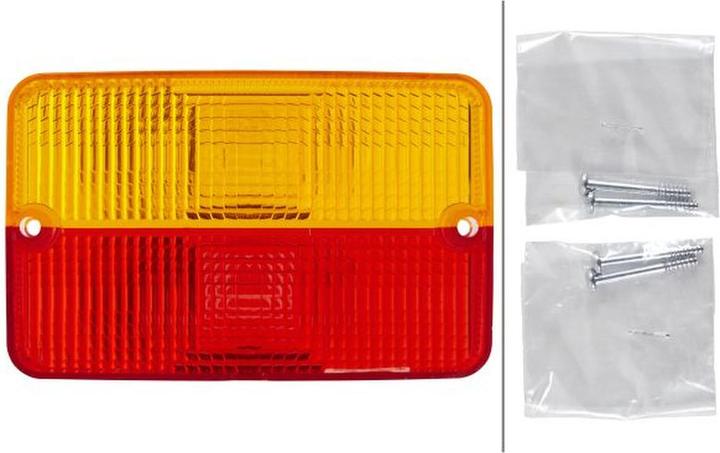 Image du produit Hella 2 glaces de feux arrière pour DAF JCB MASSEY FERGUSON