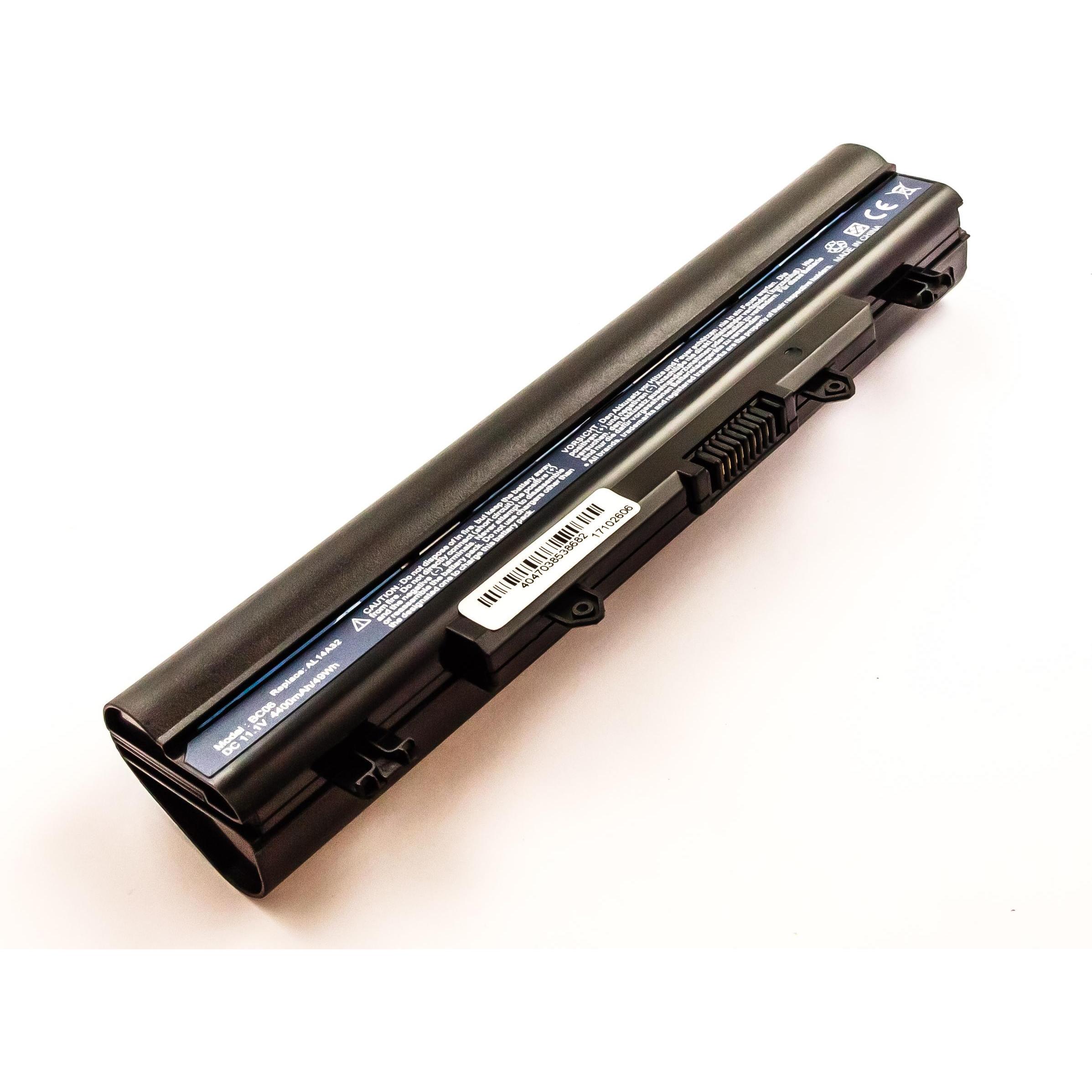 AGI Akku kompatibel mit Acer Extensa 2509 - Akku - 4.400 mAh (4400 mAh), Notebook Akku, Schwarz