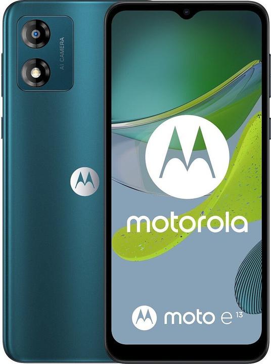 Actual product image Motorola Moto E13 16.5 cm (6.5") Dual SIM Android 13 Go Edition 4G USB Type-C 2 GB 64 GB 5000 mAh capacity (64 GB, Aurora Green, 6.50", Dual SIM, 4G)