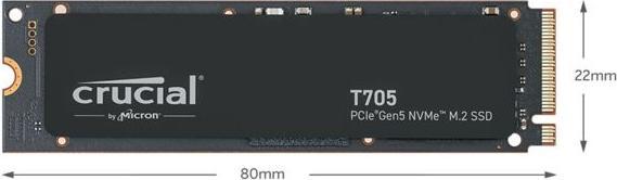 Actual product image Crucial T705 (4000 GB, M.2 2280)