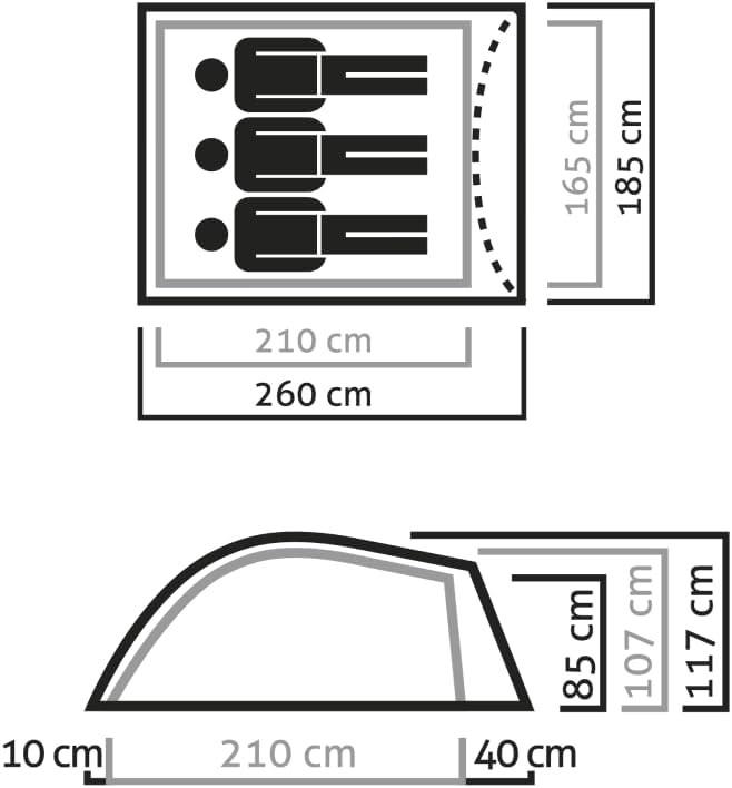 Actual product image Salewa Litetrek Pro (Dome tent, 2.10 kg, 3 persons)