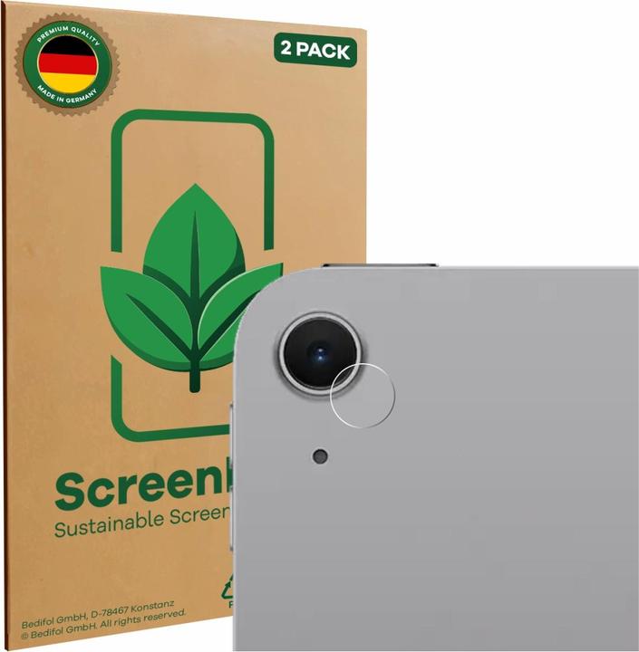 ScreenLeaf Screen Protector sustainable Screen Protection, clear, anti-scratch (2 pcs., Apple iPad Air 11 2026)