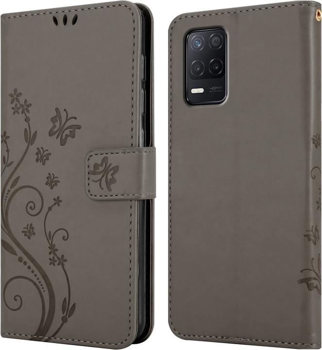 Image du produit Cadorabo Housse Flower Book pour Realme 8 5G / V13 / Q3 / Q3i / Narzo 30 5G (Realme Narzo 30 5G, Realme Q3i 5G, Realme V13)