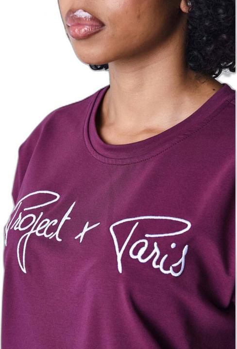 Produktbild Project X Paris basic t-shirt mit logo-stickerei (XS)