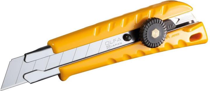 Produktbild Olfa Abbrechmesser 18mmmit Gummigriff am Griffmit Feststellknopf (Cutter)