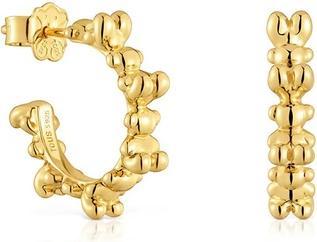 Tous - Bold Bear Gold Plated Hoop Earrings 1004194800
