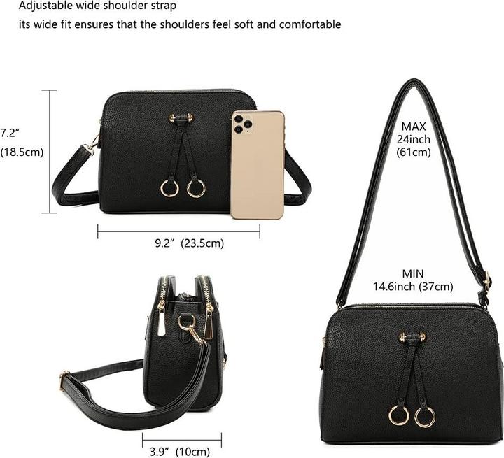 Immagine prodotto Only-Bags.Store Solide Umhängetasche aus PU-Leder