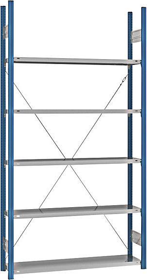 Actual product image eurokraft pro Shelf plug-in rack, blue / galvanized