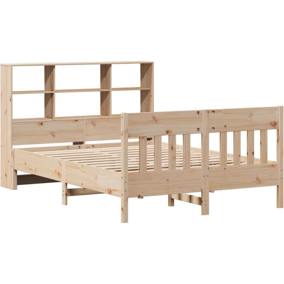 Thumbnail - VidaXL, Bett, Massivholzbett Holzbett Bett Doppelbett Bettgestell 150x200cm Kiefernholz (150 x 200 cm)