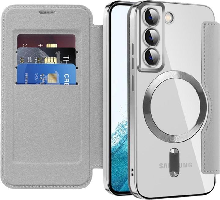 Produktbild Techsuit - SmartMag Book Case - Samsung Galaxy S22 5G - Gray (Samsung Galaxy S22 5G)
