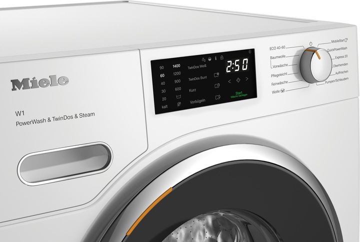 Actual product image Miele Waschmaschine WWG880 WCS PowerWash&TwinDos&Steam (9 kg, Right)