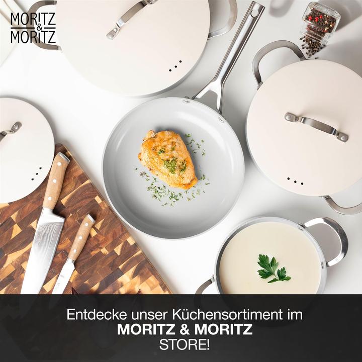 Immagine prodotto Moritz & Moritz Set di pentole e padelle da 7 pezzi (Set di pentole e padelle da cucina, Alluminio)