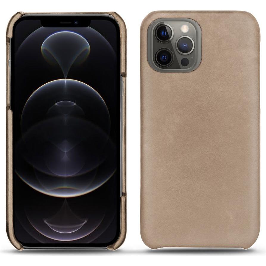 Noreve Lederschutzhülle (Apple iPhone 12 Pro), Smartphone Hülle, Beige