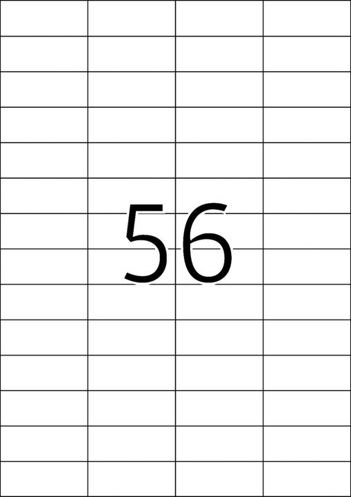 Actual product image TopStick TOP STICK universal labels, 52.5 x 21.2 mm, white