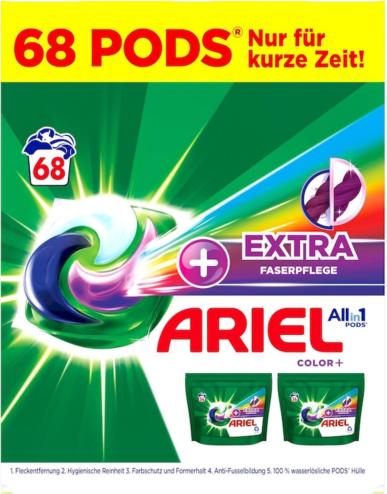 Immagine prodotto Ariel Tutto in uno (68 Cicli di lavaggio, Baccelli)