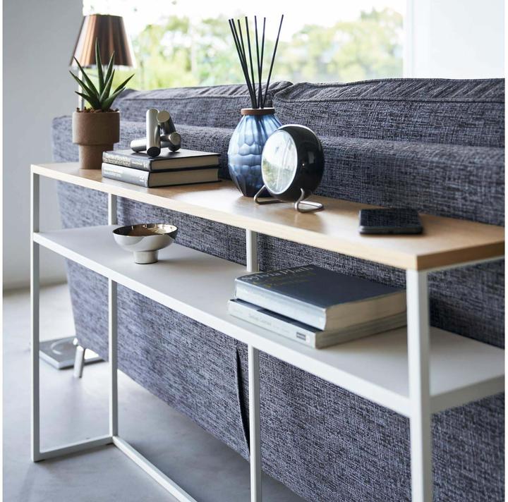 Image du produit Yamazaki Table console avec étagère TOWER (126 x 20.50 x 65 cm)