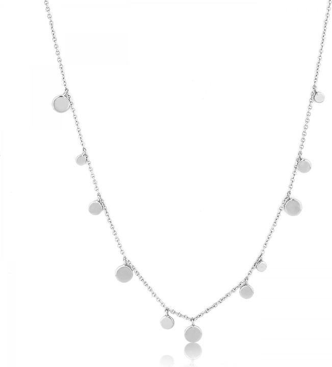 Ania Haie Geometry Mixed Discs Halskette (925er Silber, 41 cm)