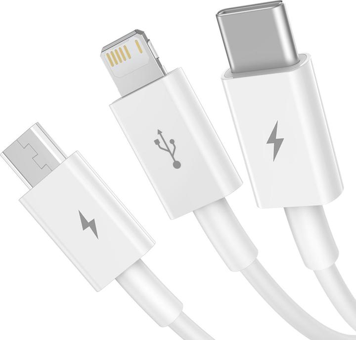 Produktbild Baseus 3 in 1 Multicharger USB-Cable (1.50 m, USB 2.0, 66 W)