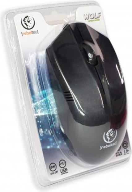 Actual product image Rebeltec optical mouse USB 1.8m Wolf (Cable)