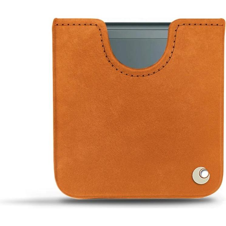 Noreve Lederschutzhülle Samsung Galaxy Z Flip3 (Samsung Galaxy Z Flip3), Smartphone Hülle, Orange