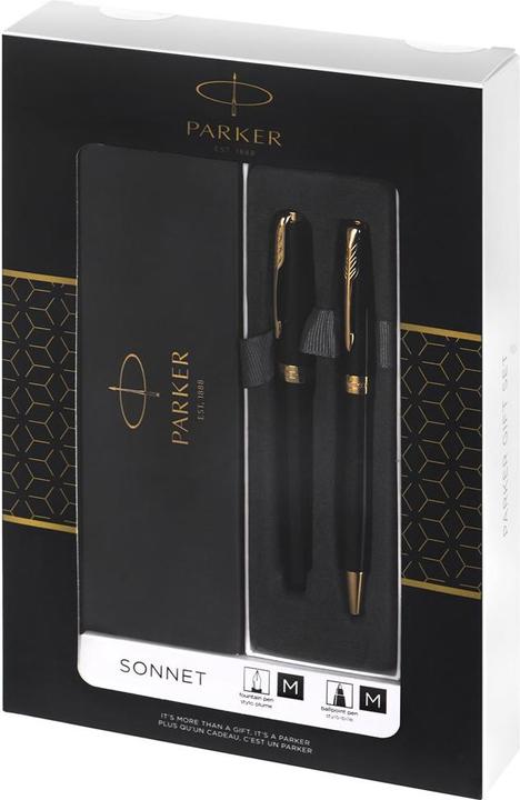 Actual product image Parker Sonnet DuoSet (Black, Gold, 2 x)
