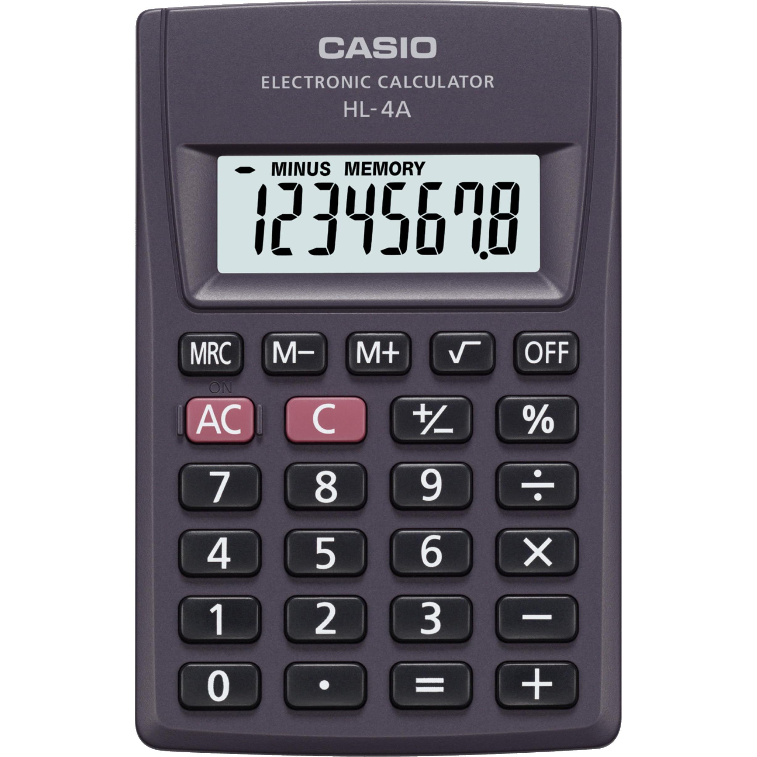 Casio, Zakrekenmachines, Rekenmachine (Batterijen)