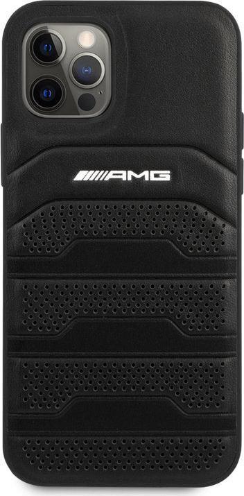 Image du produit Mercedes AMG AMHCP12MGSEBK iPhone 12/12 Pro 6,1" czarny/black hardcase Leather Debossed Lines (Apple iPhone 12)