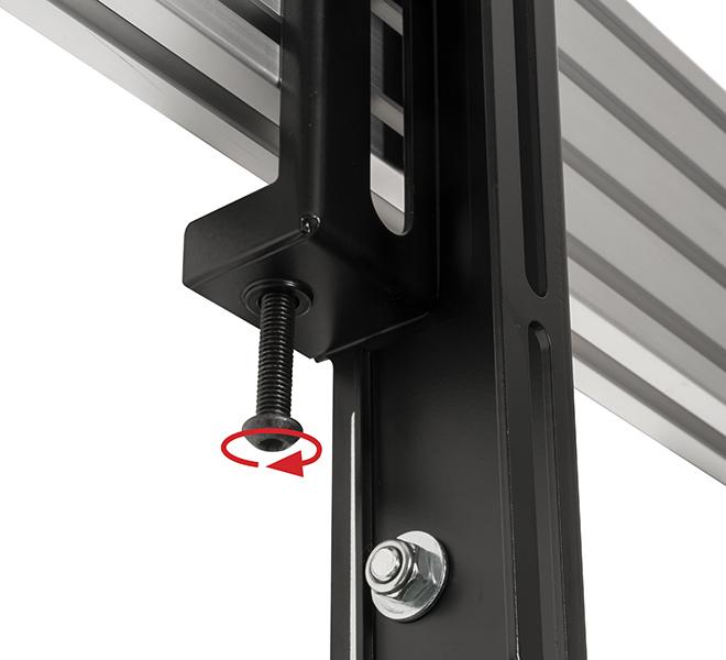 Actual product image b-tech BT8390-VESA400MAF - Flat Panel Display Mounting Arm - Black - 70 kg - Rail - 177 (70")