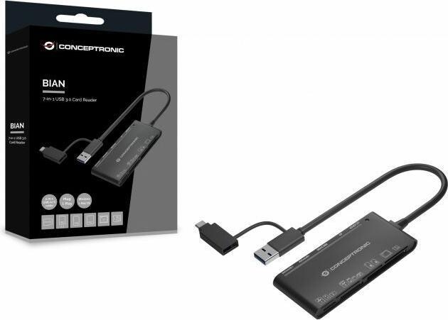 Produktbild Conceptronic Card Reader USB3.0 (USB-C, USB 3.0)