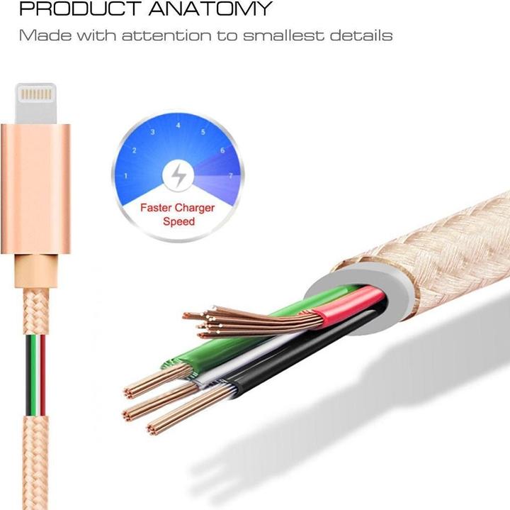Actual product image Calitron Lightning charging cable 3m (3 m, USB 3.2 Gen 1)
