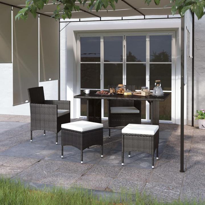 Produktbild vidaXL Gartenstuhl und Hocker