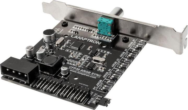 Produktbild Lamptron CFP30B Sync Edition PCI ARGB-Lüfter und LED-Controller (4 Lüfter)