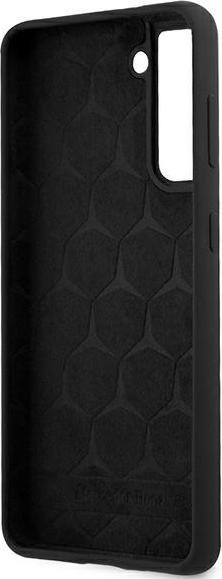 Productafbeelding Mercedes MEHCS21MSILBK S21 + G996 zwart / zwarte stevige siliconen lijn (Samsung Galaxy S21+)