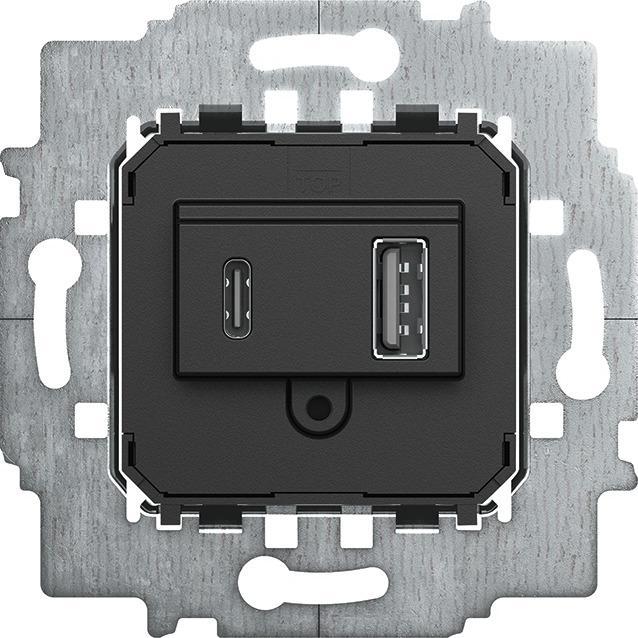 Image du produit Busch-Jaeger Bloc d'alimentation USB A+C 6475 U (18 W, 2 ports)