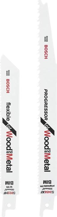 Bosch Professional Bosch Progressor & Flexible for Wood and Metal Säbelsägeblatt Set BIM 2 Stk. ( 260925C110 ) 150 /