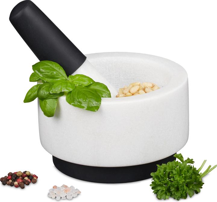 Image du produit Relaxdays Mortier avec pilon, en marbre