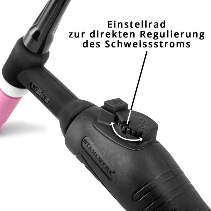 Actual product image Stahlwerk Shielding gas welder AC/DC TIG 200 Pulse Pro Digital Fully equipped