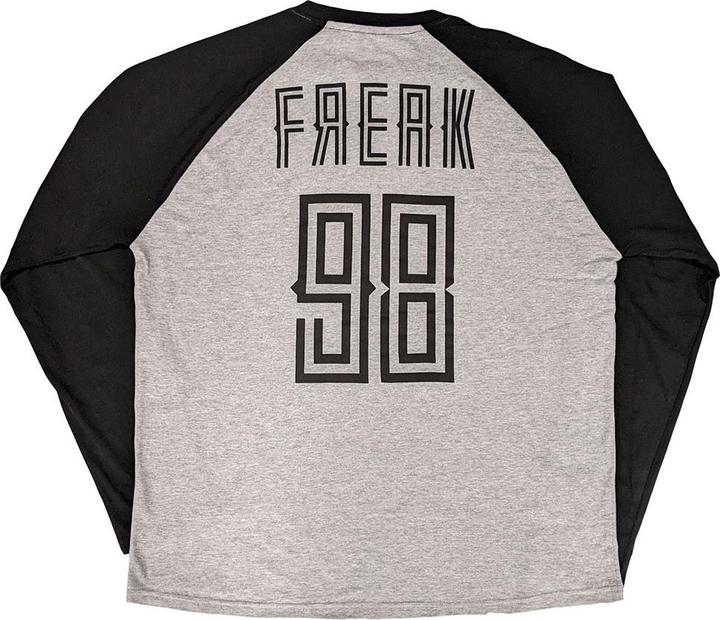 Actual product image Korn Unisex Adult Freak 98 Raglan Long-Sleeved T-Shirt (L)
